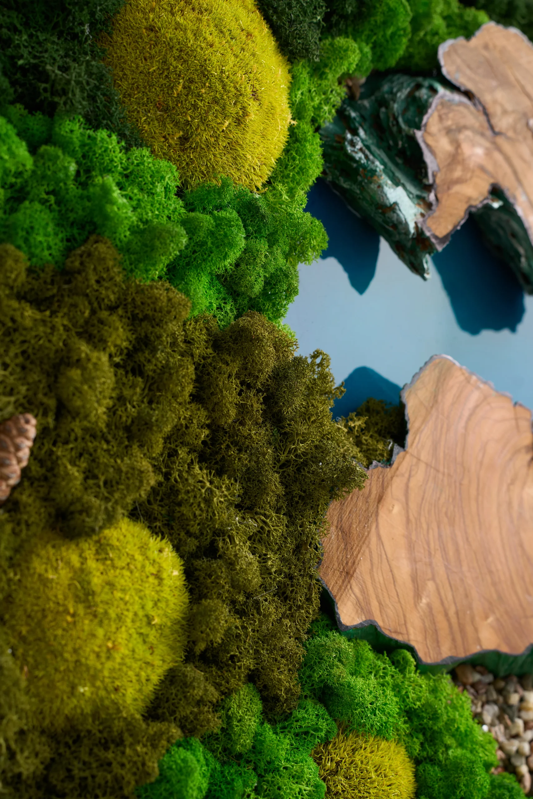 Obraz z Mchu Chrobotka i Żywicy Epoksydowej - obrazek 3