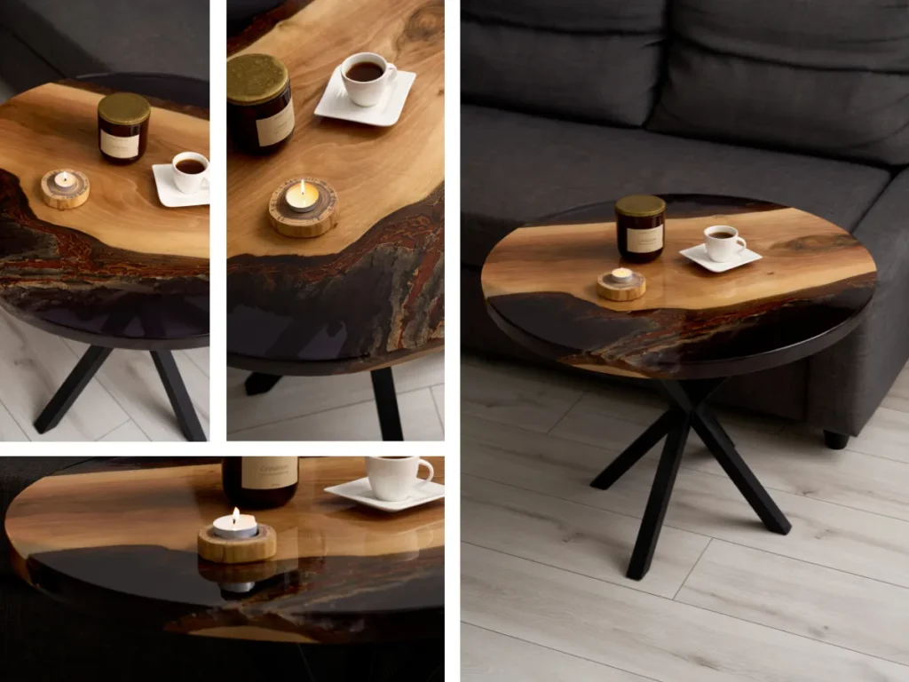 forma do żywicy stolik kawowy