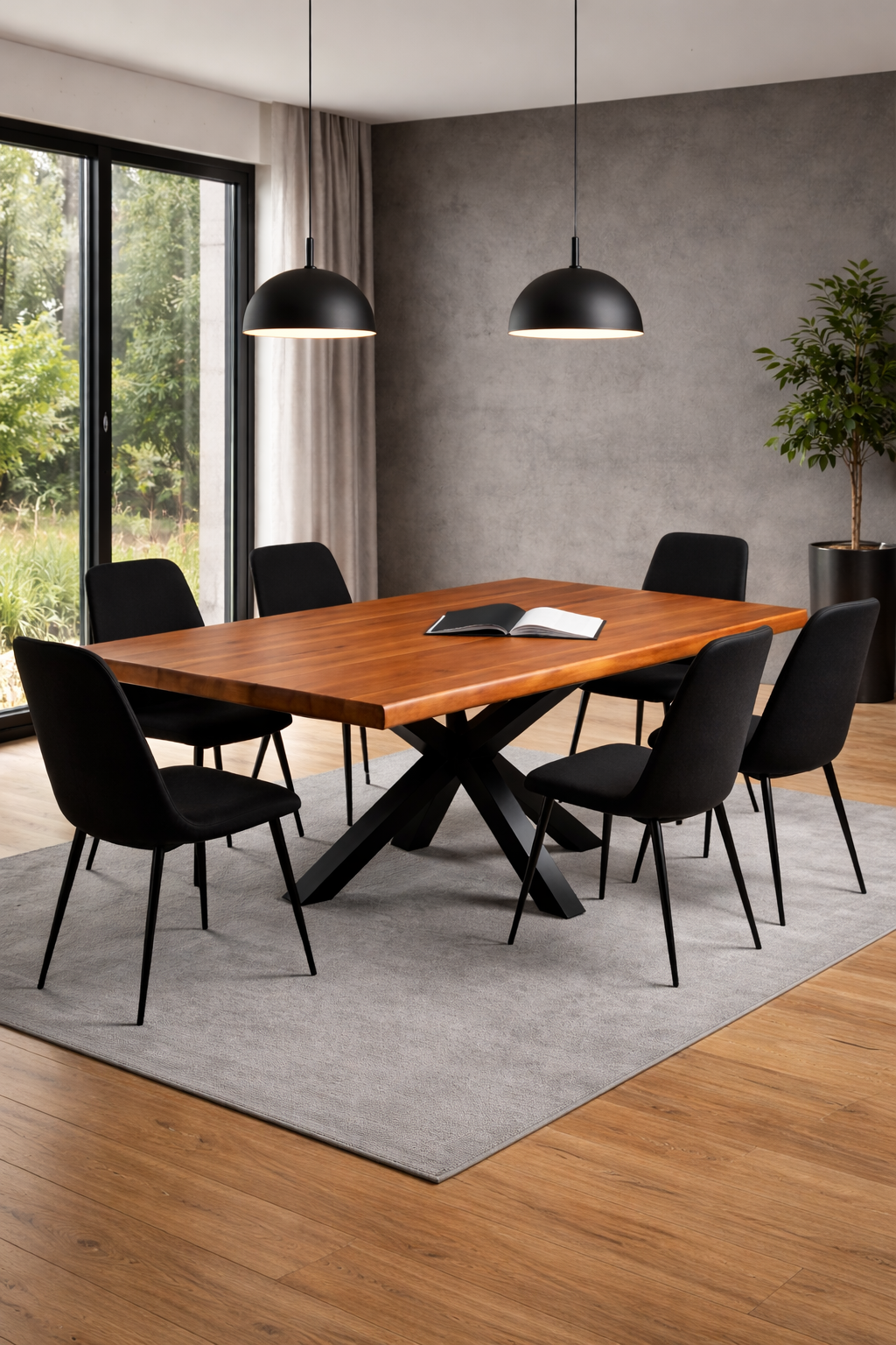 duzy-stół-do-jadalni-dębowy-brązowy