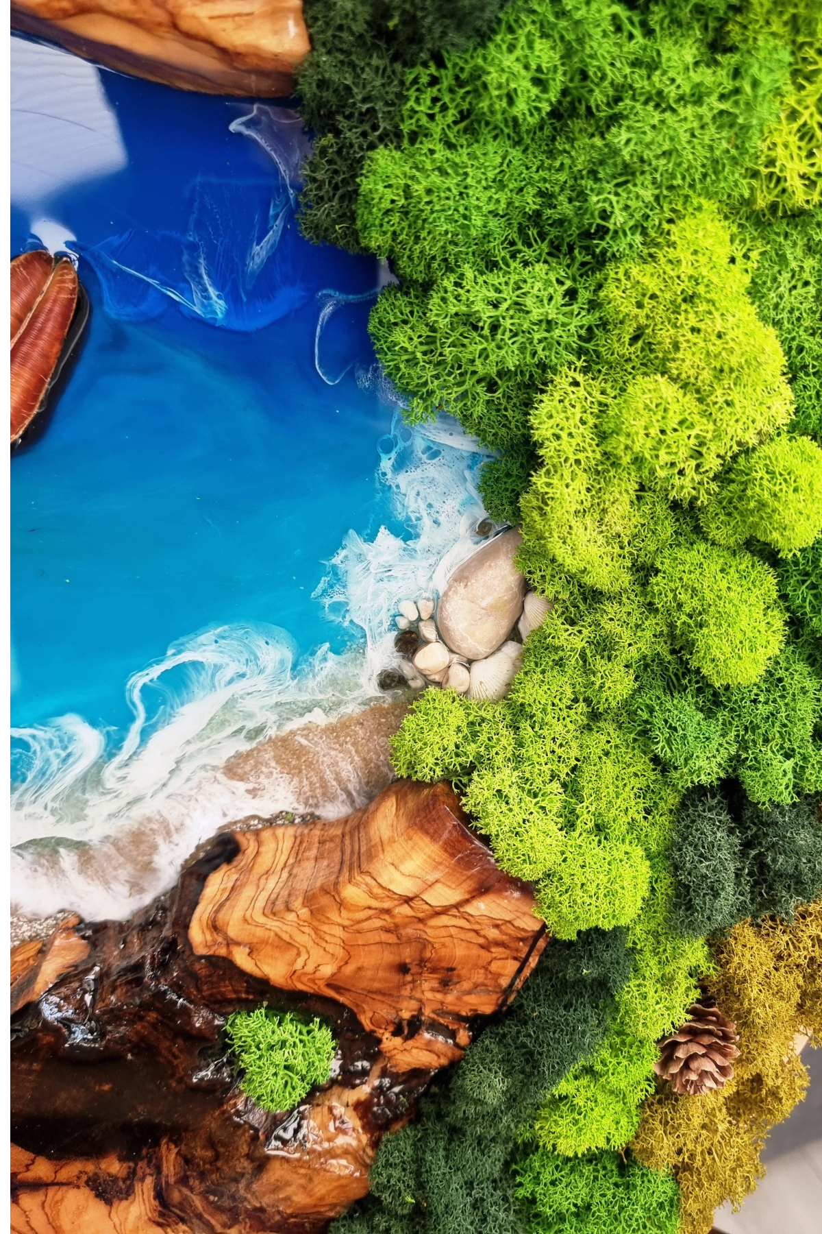 obraz z efektem morza na ściane