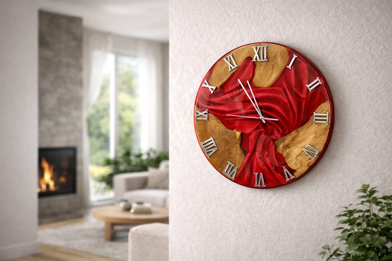 Nowoczesny zegar do salonu